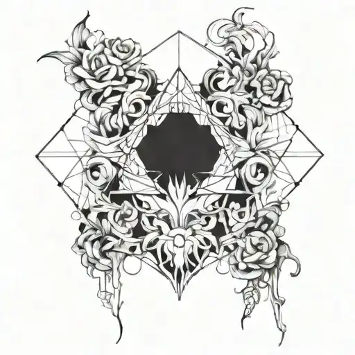 idea of facing hardships, whether external or internal, and trying to work through them despite the emotional toll tattoo design idea