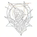 idea of facing hardships, whether external or internal, and trying to work through them despite the emotional toll tattoo design idea