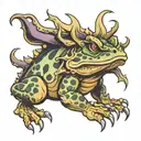 tcu horned frog smoking tattoo design idea