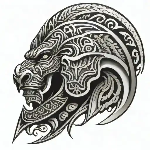 I want a Maori tattoo on my left forearm that symbolizes war, fortitude, family, friendship, love tattoo design idea