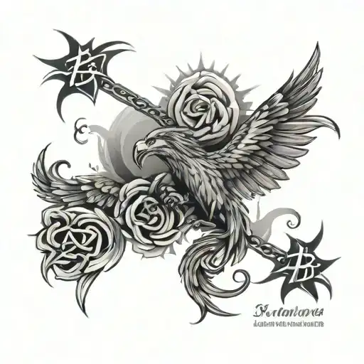 inscription on the collarbone: KA-50 tattoo design idea