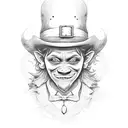 english leprechaun tattoo design idea