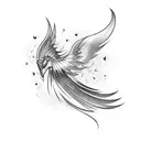 dark angel tattoo design idea