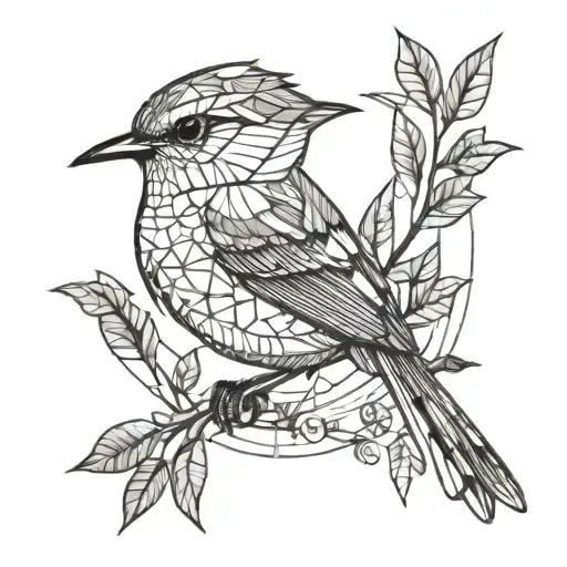 wren tattoo design idea
