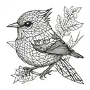 wren tattoo design idea