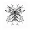 death Moth tattoo design idea