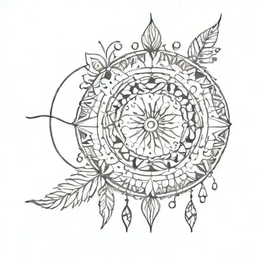 bohemian minimalist tattoo tattoo design idea
