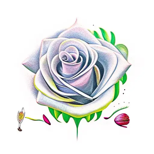 mexican flower  tattoo design idea