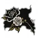 mum and dad memorial tattoo design idea