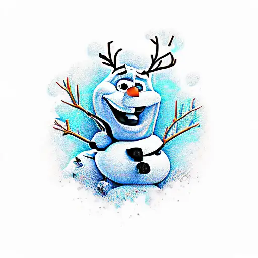 olaf tattoo design idea