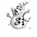 olaf tattoo design idea