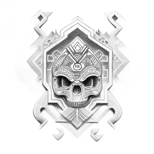 mayan  tattoo design idea