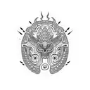 mayan feathered serpent tattoo design idea