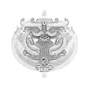 mayan feathered serpent tattoo design idea