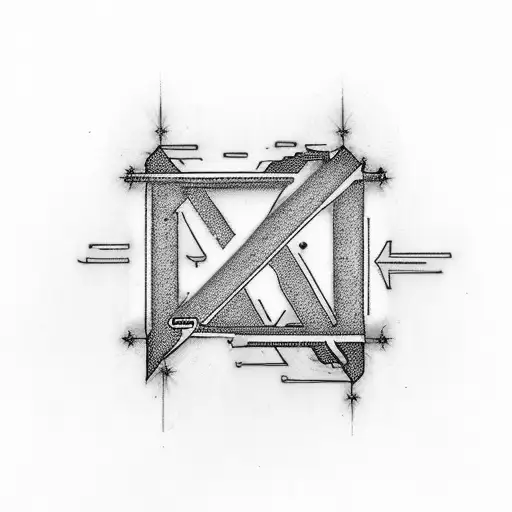 "KNOW PAIN" in typewriter font going vertically with lighting going throughout the letters tattoo design idea