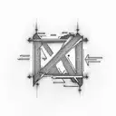 "KNOW PAIN" in typewriter font going vertically with lighting going throughout the letters tattoo design idea