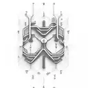 "KNOW PAIN" in typewriter font going vertically with lighting going throughout the letters tattoo design idea