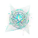 playstation circle, triangle, square and rectangle buttonwith paint splatter  tattoo design idea