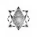 badass ohm's law triangle mnemonic device tattoo design idea