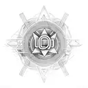 ohm's law triangle mnemonic device tattoo design idea