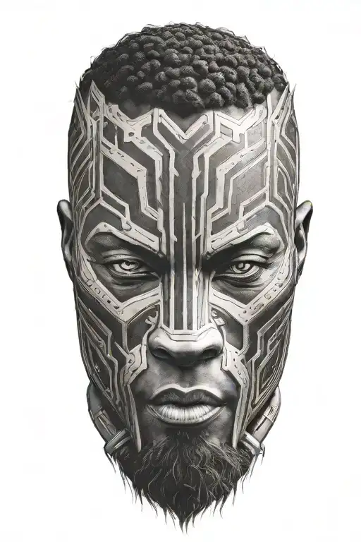 wakanda version of orion the hunter  tattoo design idea