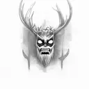 wendigo tattoo design idea
