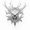 wendigo tattoo design idea