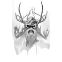 wendigo tattoo design idea
