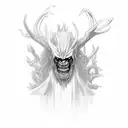 wendigo tattoo design idea