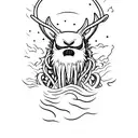 wendigo tattoo design idea