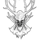 wendigo tattoo design idea