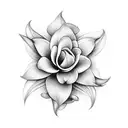 gardenia tattoo design idea