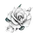 gardenia tattoo design idea