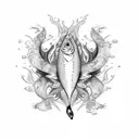 addiction recovery with fish tattoo design idea