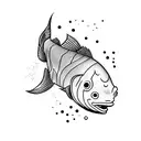 addiction recovery with fish tattoo design idea