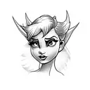 tinkerbell tattoo design idea