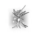 tinkerbell tattoo design idea