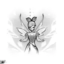 tinkerbell tattoo design idea