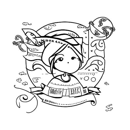 daughters name is Emma and birthdate is March 14, 2023 tattoo design idea