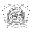 daughters name is Emma and birthdate is March 14, 2023 tattoo design idea