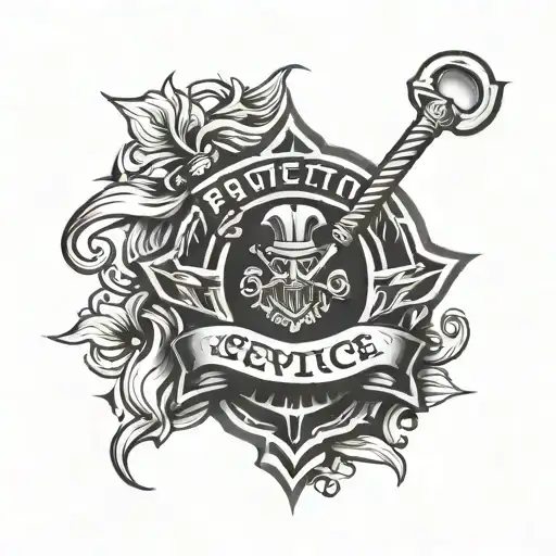 protection service logo  tattoo design idea