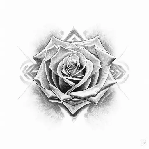 rose, Mandela, tribal, spiritual, love, moon, sun  tattoo design idea