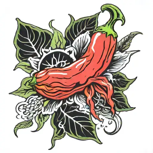 red hot chili peppers tattoo design idea
