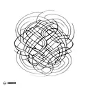 sysiphus fine line abstract simple tattoo design idea