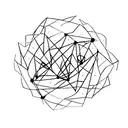 sysiphus fine line abstract simple tattoo design idea