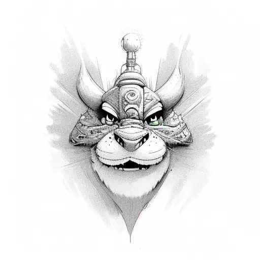 Disney pixar themed tattoo design idea