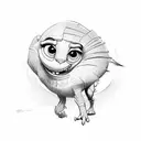 Disney pixar themed tattoo design idea