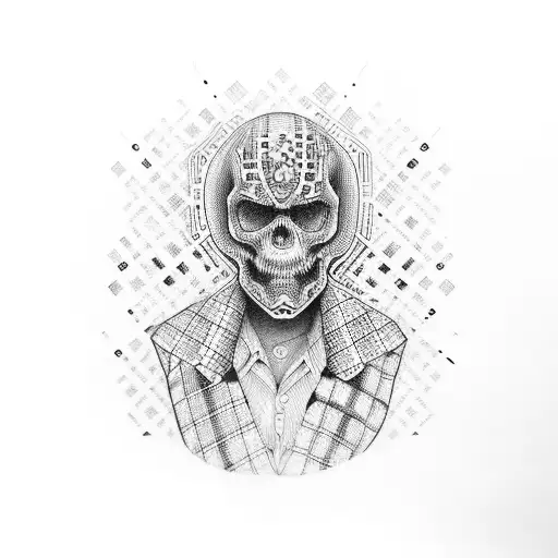 checkered taxi goes fast tattoo design idea