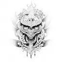 Intricate mechanical tattoo design incorporating elements of a tattoo machine tattoo design idea