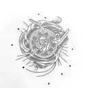 spinach can tattoo design idea